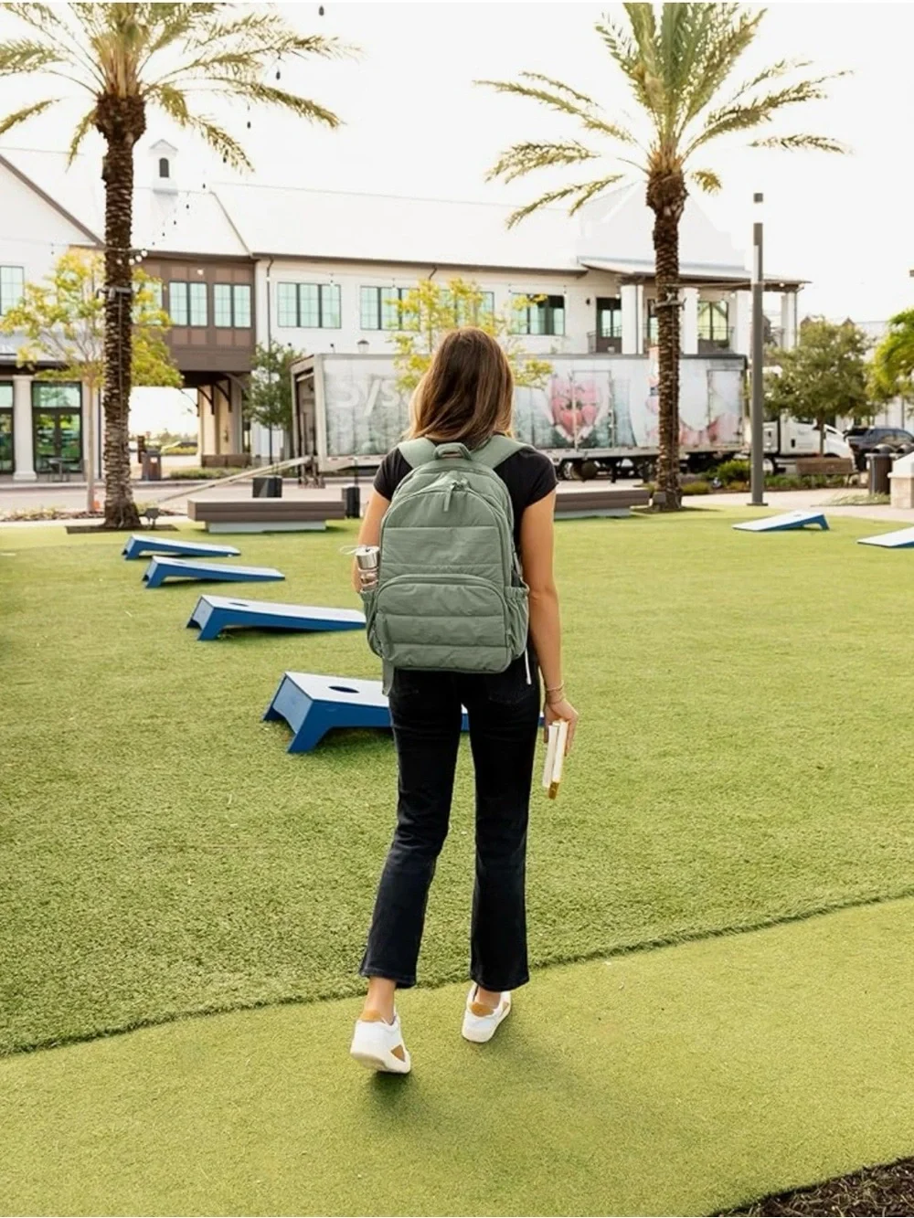 Sage Green Lightweight Everyday Backpack